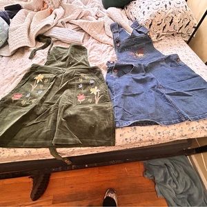 Two embroidered SOLD